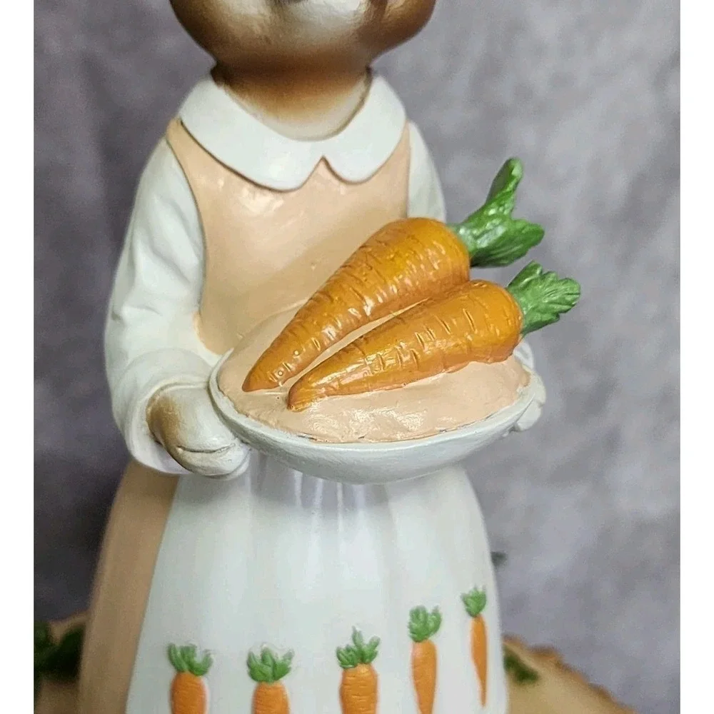 Begonia Market Farmhouse Easter Bunny Girl Figurine 11